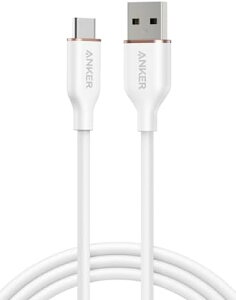 y|Cg2{z Anker USB-C  USB-A P[u (Flow) ܂ȂP[u 15W oht USB-C@Ή VRfލ̗p Galaxy iPhone 15 eΉ 1.8m NEhzCg