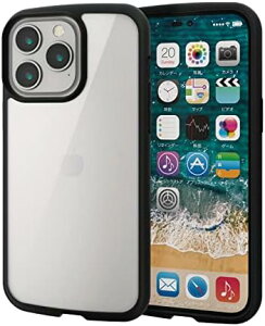 �y�|�C���g2�{�z �y�N�[�|���t�z �G���R�� iPhone 14 Pro Max �P�[�X �J�o�[ �ϏՌ� �Ռ��z�� �n�C�u���b�h �y�� ���^ �w�ʃN���A TOUGH SLIM �X�g���b�v�z�[���t�� �u���b�N PM-A22DTSLFCBK