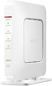 y500~N[|tz BUFFALO obt@[ LAN[^[ Gg[f (Wi-Fi 6(11ax)Ή/g2.4A5GHz/zCg) WSR-1800AX4-WH