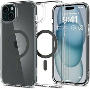 �y�|�C���g2�{�z �y�N�[�|���t�z Spigen iPhone 15 �P�[�X MagSafe �N���A �ϏՌ� �ČRMIL�K�i�擾 �X�g���b�v�z�[�� ���ϗ}�� ���� �X�g���b�v�z�[�� 2�d�\�� �����Y�ی� �C�菝�h�~ MagSafe ACS06804 (�O