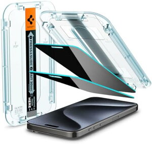 y300~N[|tz 17NЗ̋ZpSpigen iPhone15 Pro `h~ KXtB ^b` \tLbgt EZ Fit iPhone15Pro Ή ی tB ̂h~ 2