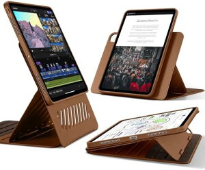 【ポイント2倍】 【500円引クーポン付】 ESR iPad Pro 13インチ ケース M4 2024専用 取外し可能なマグネットカバー付き回転式ケース 縦向き/横向きスタンド 9段階の角度調節可能 Pencil Pro/USB-C完全対