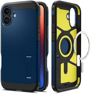 �y�|�C���g2�{�z �y300�~���N�[�|���t�z Spigen iPhone 16 �P�[�X MagSafe�Ή� �ϏՌ� �}�b�g 2�d�\�� �ČRMIL�K�i �^�t�E�A�[�}�[�iAI�j�E�}�O�t�B�b�g ACS08217 (�l�C�r�[�E�u���[)