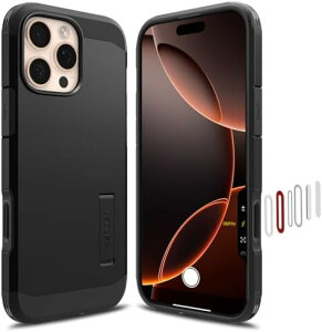 y300~N[|tz JRg[Jo[tSpigen iPhone 16 Pro Max P[X MagSafeΉ }Olbg X^h {^ی ^tEA[}[iAIjTE}OtBbg ACS08503 (ubN)