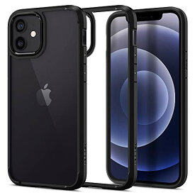 【200円引クーポン付】 Spigen iPhone12Pro ケース iPhone12 ケース クリア 米軍MIL規格取得 耐衝撃 TPU バンパー 2重構造 すり傷防止 ワイヤレス充電対応 アイフォン12 ケース アイフォン12プロケース ウルトラ・ハイブリッド ACS01703 (マット・ブラック) 送料無料