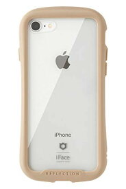 【200円引クーポン付】 iFace Reflection iPhone8/7 ケース アイフォン クリア 強化ガラス [ベージュ] 送料無料