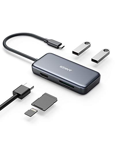 未使用品 最大90％オフ Anker 5-in-1 プレミアム microSDSDカードスロット搭載 USB-Cハブ 4K対応HDMI出力ポート