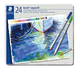 【200円引クーポン付】 ステッドラー 色鉛筆 24色 水彩色鉛筆 カラトアクェレル 125 M24 送料無料