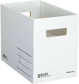 コクヨ 収納ボックス NEOS Mサイズ ホワイト A4-NEMB-W 送料無料