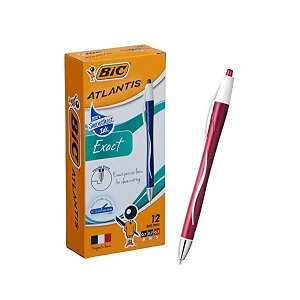 【ポイント2倍】 【200円引クーポン付】 ビック 油性ボールペン アトランティス EX 0.7 赤 12本 ATX07REDBX12 個人用 オフィス 消耗品 送料無料