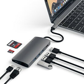 【ポイント2倍】 【1,000円引クーポン付】 Satechi V2 マルチ USB ハブ Type-C パススルー充電 4K HDMI出力 カードリーダー 送料無料