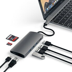 【1000円引クーポン付】 Satechi V2 マルチ USB ハブ Type-C パススルー充電 4K HDMI出力 カードリーダー 送料無料