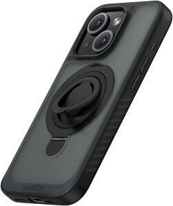 y|Cg2{z Anker MagGo Magnetic Case (2-in-1, 360VRO, iPhone 15p) ubN MagSafeΉ OX^ht X}zP[X/ی/ϏՌ/ϋv/΂݂Ȃ/ČRMILKi/CX
