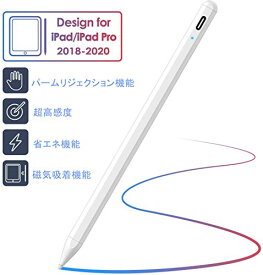 【200円引クーポン付】 タッチペン iPad専用ペン 極細 高感度 高精度 アイパッド スタイラスペン iPad 誤作動防止/自動オフ/USB-C急速充電 軽量 送料無料