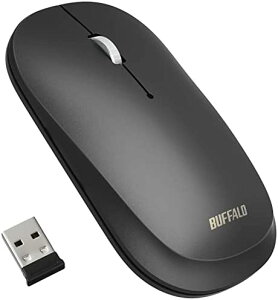 【200円引クーポン付】 BUFFALO ワイヤレス モバイルマウス 2.4GHz レシーバー付属 FLEXUS 薄型軽量 3ボタン 無線 静音 送料無料