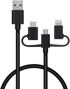 y200~N[|tz GR X}zp USBP[u 3in1 ( microUSB+Type- ACtH C+Lightning ) iPhone 13 
