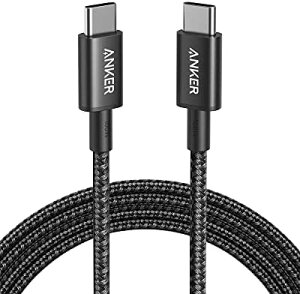AJ[ Anker 333 ϋviC USB-C & USB-C 2.0 100W P[u USB PDΉ MacBook Pro/Air iPad Pro iPad Air 4 Galaxy S21 Pixel LG Ή (1.8m ubN) 