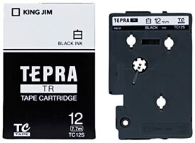 キングジム テープカートリッジ テプラTR 12mm TC12S 白 送料無料
