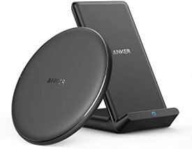 【200円引クーポン付】 アンカー Anker 充電器 PowerWave 10 Pad & Stand ワイヤレス充電器 Qi認証 iPhone 14 / 13シリーズ Galaxy各種対応 最大10W出力 (ブラック) 送料無料