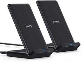 【200円引クーポン付】 アンカー Anker 充電器 PowerWave 10 Stand ワイヤレス充電器 Qi認証 iPhone 14 / 13シリーズ Galaxy 各種対応 最大10W出力 (ブラック) 送料無料