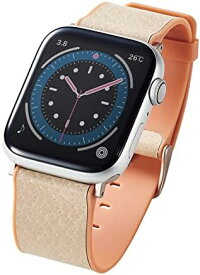 【200円引クーポン付】 エレコム Apple Watch (アップルウォッチ) バンド 49mm 45mm 44mm 42mm レザー 革 TPU