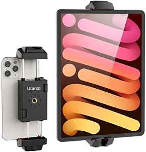 【ポイント2倍】 Ulanzi タブレットホルダー ipad 三脚用ホルダー スマホ三脚マウント 2.55-12.9インチ対応