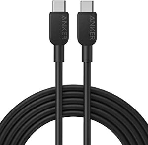 �y�|�C���g2�{�z Anker 310 USB-C & USB-C �P�[�u�� 3.0m �u���b�N �A���J�[ 60W USB PD�Ή� MacBook Pro iPad Pro