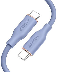 y200~N[|tz AJ[ Anker PowerLine III Flow USB-C & USB-C P[u Anker܂ȂP[u USB PDΉ VRfލ̗p100W Galaxy iPad Pro/Air MacBook Pro/Air eΉ (0.9m x_[O[) 