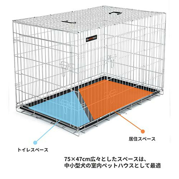 牧小苫 ｍｓｍｒペットケージ 犬ケージ 猫ケージ グレー トレー付き 犬 室内外兼用 移動便利 84 61 164cm 3段 グリーン 3サイズ ピンク グーリン 折り畳み式 猫