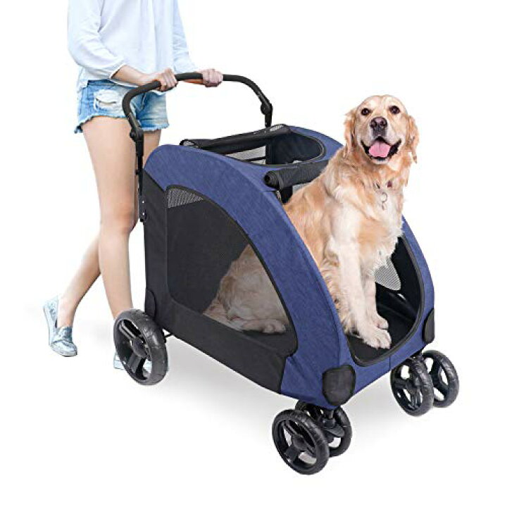 ペットカート ペット用バギー 小型犬 折り畳み 多機能 4輪大型ペットカート 中型犬 多頭用 大型犬