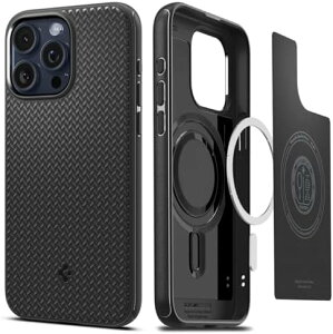 �y�|�C���g2�{�z �y�N�[�|���t�z Spigen iPhone15Pro �P�[�X MagSafe �ϏՌ� �V���s�Q�� ���^ �X�g���b�v�z�[�� �y�� ���炳�� �ČRMIL�K�i�擾 ��������