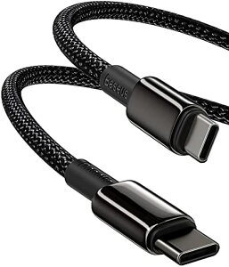y200~N[|tz Baseus USB-C to USB-C P[u PDΉ 100W/5A }[d ̗p iCґg ϋv  