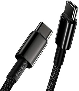 Baseus USB-C to USB-C P[u PDΉ 100W/5A }[d ̗p iCґg ϋv  