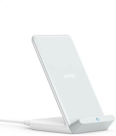 【200円引クーポン付】Anker PowerWave 10 Stand ワイヤレス充電器 iPhone 15シリーズ / 14シリーズ Galaxy 各種対応 最大10W出力 (ホワイト)