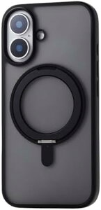 �y�|�C���g2�{�z �y�N�[�|���t�z iPhone 16 �P�[�X �X�^���h�@�\ �}�O�l�b�g�����O �}�O�l�b�g MAGKEEP �n�C�u���b�h ���C�����X�[�d�Ή� 4�p�G�A�[�N�b�V���� �u���b�N PM-A24AMAGSTBK