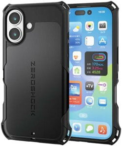 �y�|�C���g2�{�z �y�N�[�|���t�z iPhone 17 �P�[�X �J�o�[ �ϏՌ� �Ռ��z�� ZEROSHOCK [�t�B�����t��] �n�j�J���\�� 4�p�_���p�[ �J���������Y�ی�݌v �u���b�N PM-A25AZEROBK