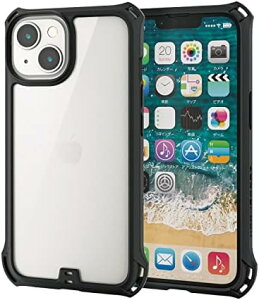 �y�|�C���g2�{�z �y�N�[�|���t�z iPhone 14 / 13 �P�[�X �J�o�[ �ϏՌ� �Ռ��z�� ZEROSHOCK �Ռ��z���t�B�����t�� �X�g���b�v�z�[���t�� �t���[��(�u���b�N) �N���A PM-A22AZEROFCBK