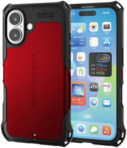 �y�|�C���g2�{�z �y�N�[�|���t�z iPhone 16 �P�[�X �ϏՌ� �Ռ��z�� ZEROSHOCK [�t�B�����t��] �n�j�J���\�� 4�p�_���p�[ �X�g���b�v�z�[���t�� ���C�����X�[�d�Ή� ���b�h PM-A24AZERORD