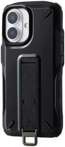 �y�|�C���g2�{�z �y�N�[�|���t�z iPhone 16 �P�[�X NESTOUT �ϏՌ� �Ռ��z�� [�����b�N�̃V�����_�[�x���g�ɑ����\] �t�B���K�[�o���h�t�� �X�^���h�@�\ �X�g���b�v�z�[���t�� �A�E�g�h�A �u��