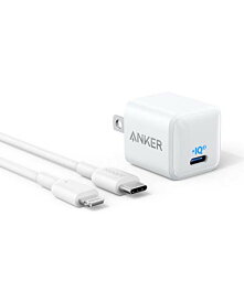 【200円引クーポン付】 アンカー Anker 充電器 PowerPort III Nano 20W(PD 充電器 20W） with USB-C to ライトニング ケーブル 1本 セット 送料無料