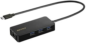 y|Cg2{z y300~N[|tz BUFFALO GigaΉ Type-C LANA_v^[ nut hbLOXe[V ubN LUD-U3-CGHBK 