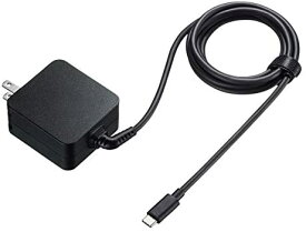 【200円引クーポン付】 サンワサプライ USB Power Delivery対応AC充電器(PD65W) Type-Cケーブル一体型 ACA-PD76BK 送料無料