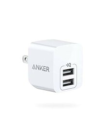 【200円引クーポン付】 Anker PowerPort mini（12W 2ポート USBフルスピード充電器）【折りたたみ式プラグ/PowerIQ/超コンパクトサイズ 】iPhone iPad Android Audiovox CDM3000 各種対応 送料無料