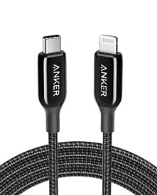 【200円引クーポン付】 アンカー Anker PowerLine+ III USB-C & ライトニング ケーブル MFi認証 USB PD対応 iPhone 14 / 13 / 12 / SE(第3世代) 各種対応 (1.8m ブラック) 送料無料