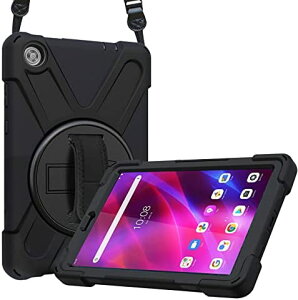 �y�|�C���g2�{�z �y�N�[�|���t�z ProCase Lenovo Tab M8 �P�[�X�i3����j2022 2021 2019 �A�V�����_�[�t���@���|�����@��]�X�^���h �ϏՌ��n�[�h�V�F�� �Ή��[���F8.0�C���` Lenovo Tab M8 /Smart Tab M8/Tab M8 