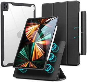 �y�|�C���g2�{�z �y�N�[�|���t�z ESR iPad Pro 12.9 �P�[�X ��6/5����(2022/2021)�p �n�C�u���b�h�P�[�X �y���V���z���_�[�t�� ���O���\�Ȏ��C�J�o�[ �����X�^���h ���o�E���h360�V���[�Y �t�H��