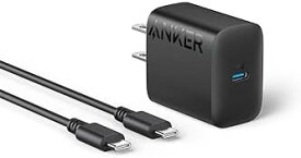 【200円引クーポン付】 Anker Charger (20W) with USB-C & USB-C ケーブル (USB PD 充電器 20W USB-C 送料無料