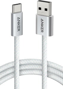 �y�|�C���g2�{�z �A���J�[Anker Zolo USB-C & USB-A �P�[�u�� 1.0m �z���C�g ��������