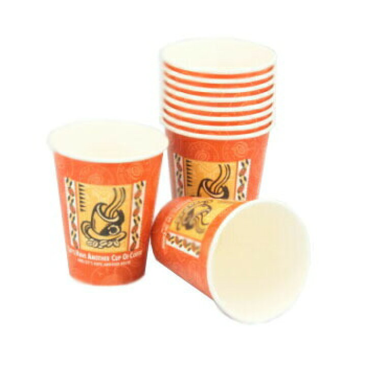楽天市場 紙コップ ｓｍｔー２８０ レッツコーヒー 50入 厚紙 使い捨て ホット用 280ｍｌ 業務用 色 柄 モダン プロ