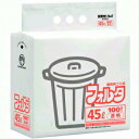 【SSクーポン配布中】環境にやさしいゴミ袋 フォルタ FU4C 45L 0．025mm 100枚入 透明